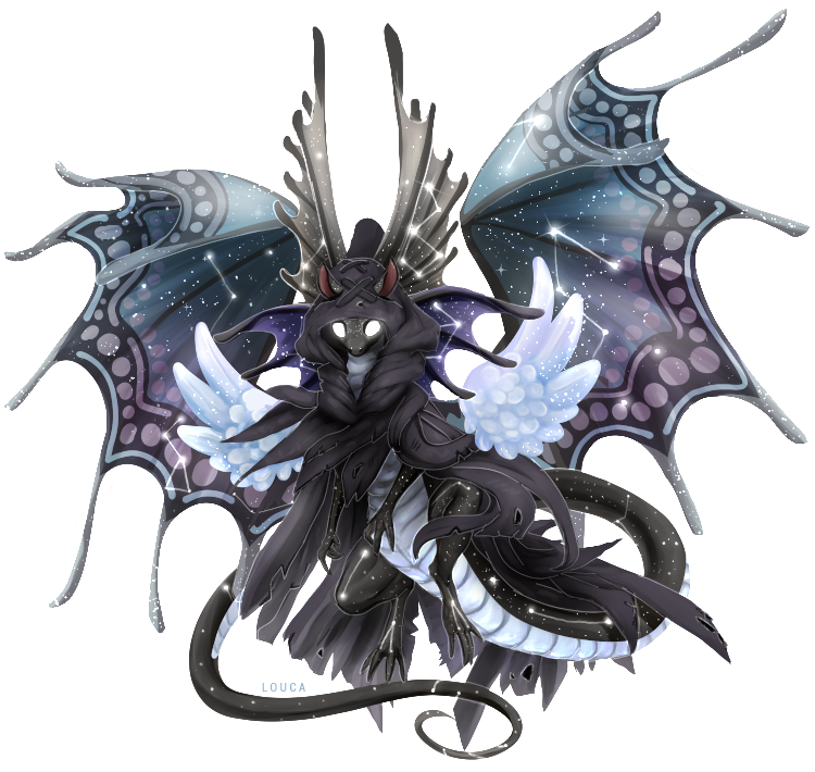 LoucaraLou's tweet photo. A commission for Starrlight on Flight Rising - featuring their lovely Fae dragon, Orion. He was so much fun to bring to life! 💫#flightrising #FRfanArt #Dragon #art #myart #digitalart #paintings #illustration https://t.co/tbZjpDTFNB