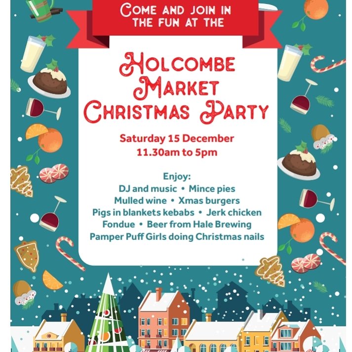 Join us <a href="/holcombemarket/">Holcombe Market</a> for a amazing day 😍
#christmasparty #mulledwine #mincepies