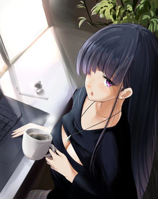 私服でどこでも自由に座って仕事する会社で異性との出会いを楽しむという叶わない願いを絵にした 