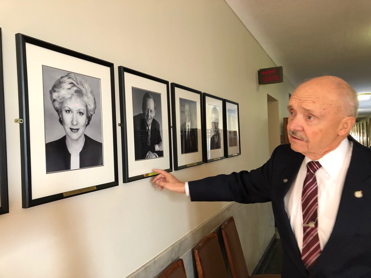OttawaMorning's tweet image. Longtime parliamentarian Don Boudria walks the halls of Centre Block before the renos close it for 10+ years. He started as a bus boy, and would watch Question Period during his break. He says he would say to his bus boy colleagues: &quot;see those guys? I&apos;ll be one of them someday.&quot;