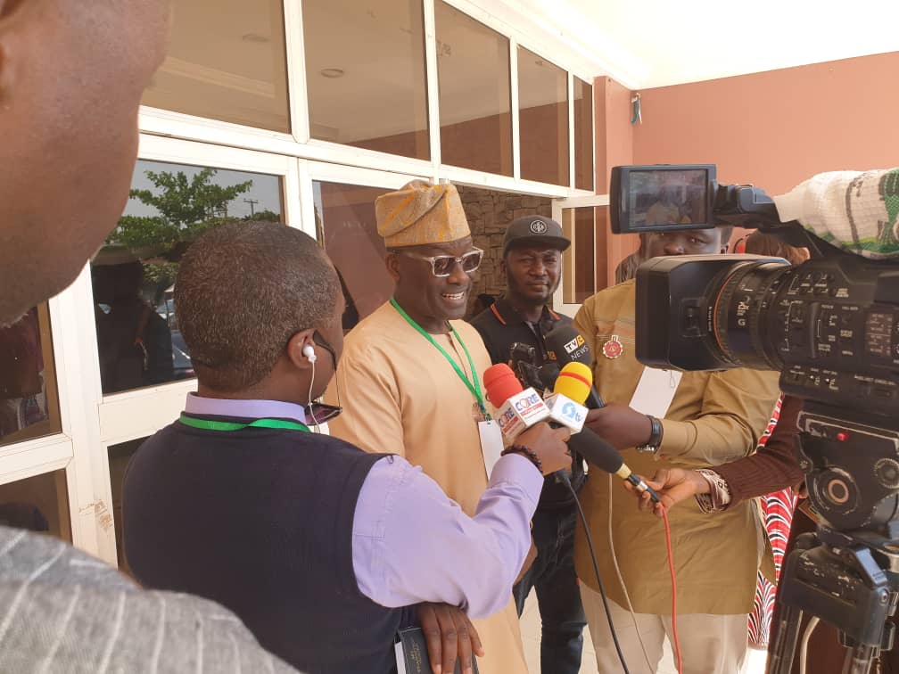 Ogun State Commissioner for Information &amp; Strategy, Otunba Dayo Adeneye fielding questions from journalists during the National Council on Information meeting in Kaduna. <a href="/Dayod1adeneye/">Otunba Dayo Adeneye.</a> <a href="/OgunTV/">OGTV Abeokuta</a> <a href="/OgunRadio/">Abeokuta</a>