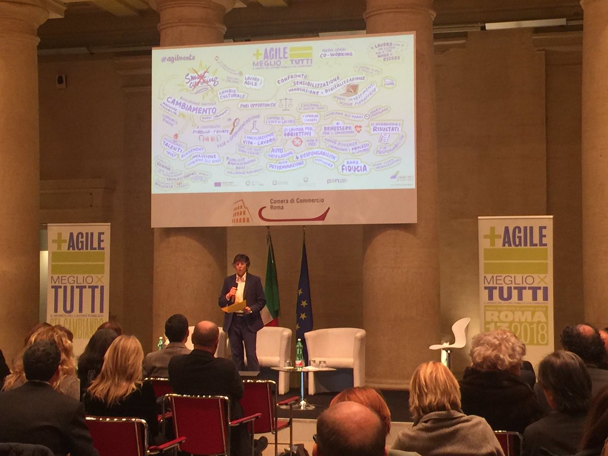 robertasoraci's tweet photo. La parola al Ministro Bongiorno #agilmente @mowkina @lavoroagilePA https://t.co/XCyfGBeKHL