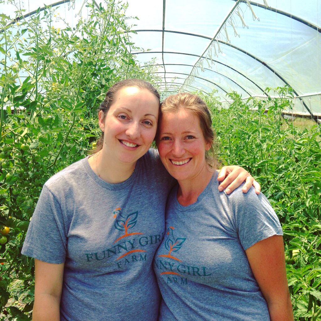Had to throw back to this #oldiebutgoodie to let you know that Funny Girl Farm t-shirts are BOGO (buy 1, get 1) at the #farmstand this week. Plus, they're vintage now. Oh and soft, so soft. See you 2-6p today! #farmfriendsarethebestfriends #farewell