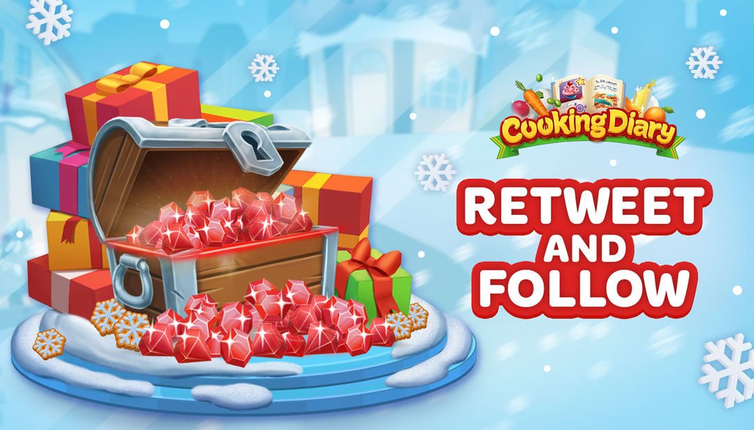 cookingdiary's tweet image. It's time to win rubies! 😍 This contest is really easy! Just follow our page and retweet this tweet! Don't miss the opportunity to be one of 15 lucky winners who will get 100 rubies! 🍀
By participating in our contests, you accept our Privacy Policy: mytona.com/social-media-p…