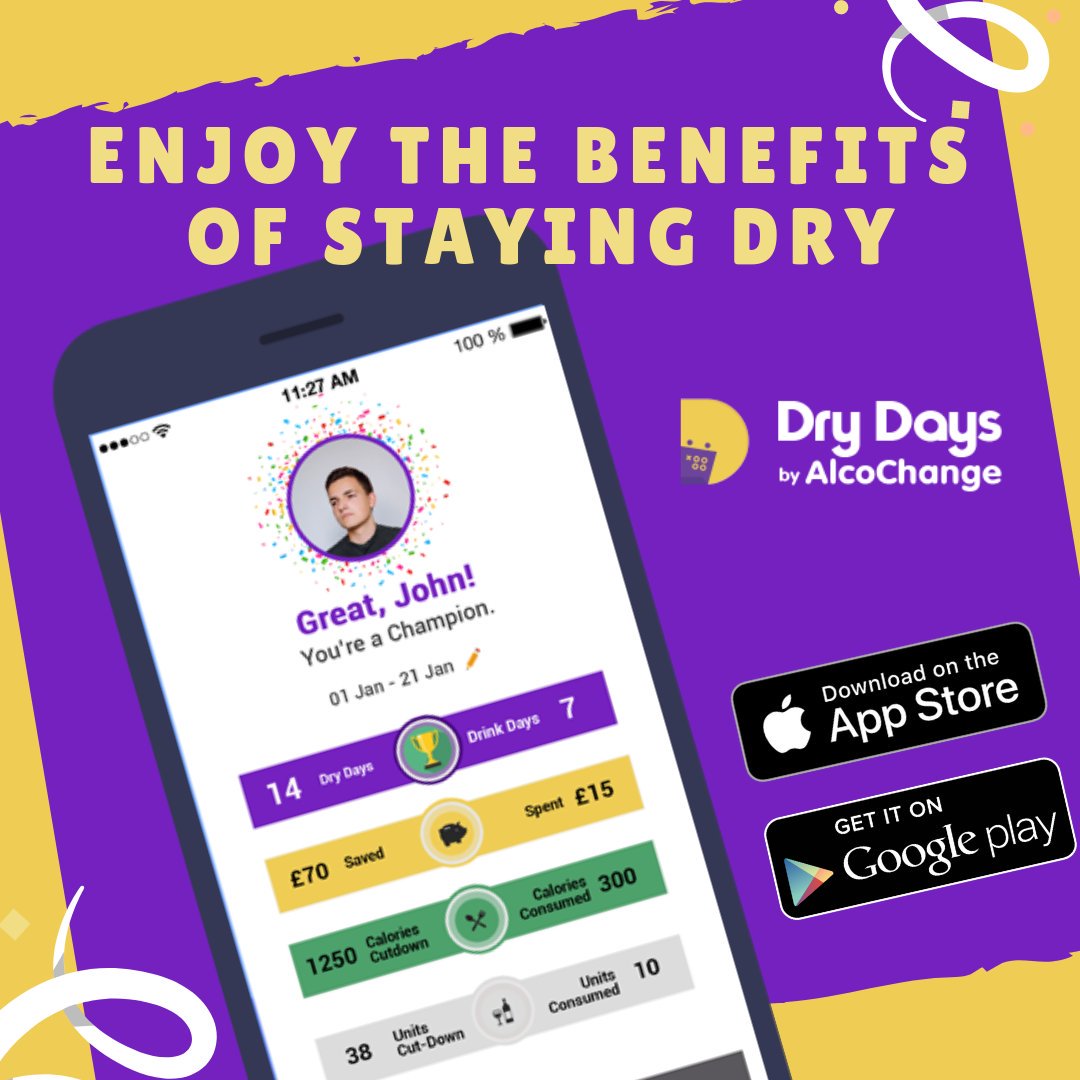 Staying dry for some days in a week can really help your body and mind. Think of it as a reset, a small change from your routine and discover the benefits yourself! #ChangeYourDrinking #TryDry #Days #DrinkFree #sleepbetter #feelbetter #StayHealthy goo.gl/Evz7ou