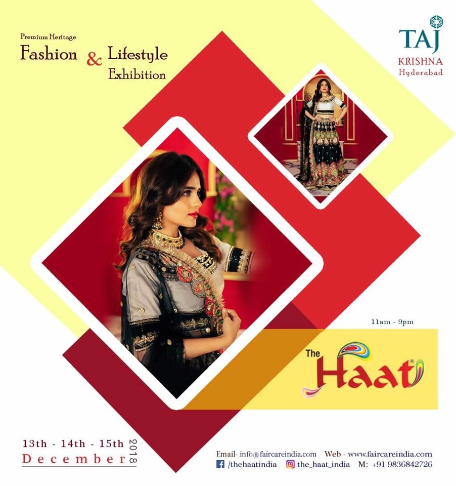 marksmediapr's tweet photo. The HAAT - Fashion &amp; Lifestyle Exhibition opens today! Come celebrate, explore, and shop the latest trends in #designerwear, #lifestyle, and #luxury at #TajKrishna #Hyderabad Top #Indian #designers and #brands will #exhibit their #creations at the event. From #11am to #9 pm. https://t.co/cAQ9JKV1GM
