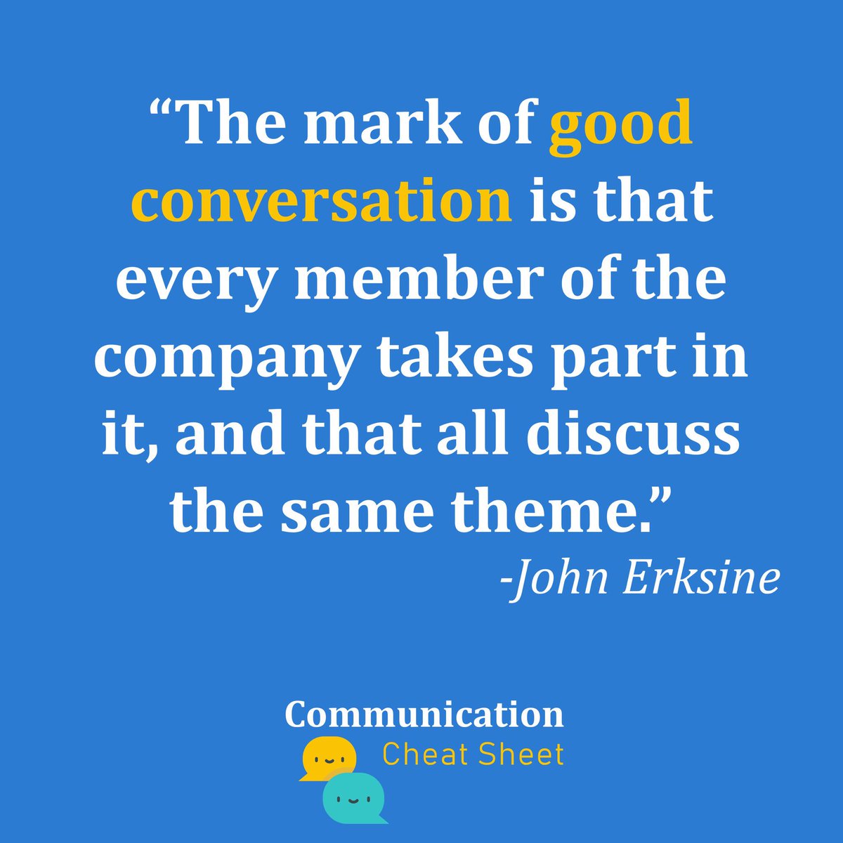 commcheatsheet's tweet photo. What do you think makes a good conversation? https://t.co/YgjLMUMFim