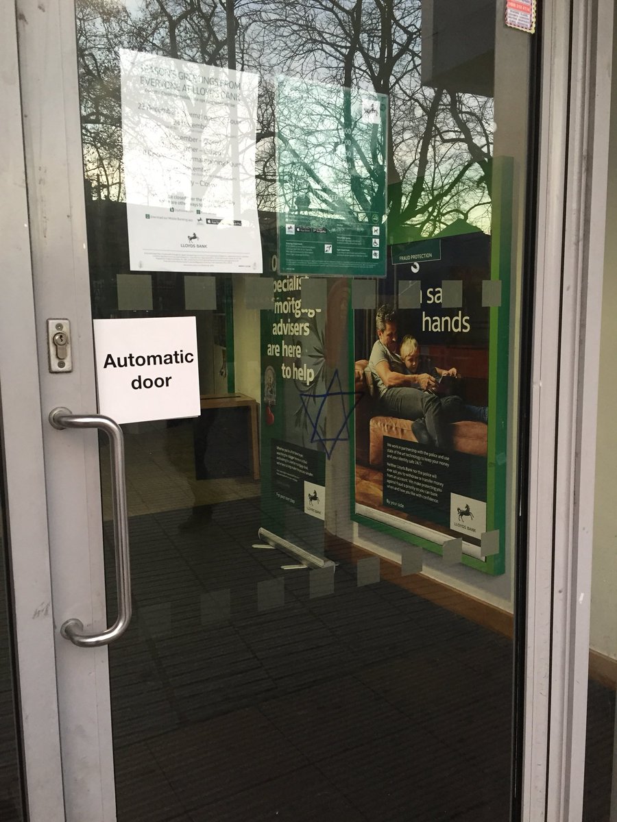 So kind of the people of #Stratford to draw a star on 
their branch of <a href="/LloydsBankBiz/">Lloyds Business</a> to make a sociopolitical point on the Christmas story and how today the bourgeoisie pursue money akin to how the wise men pursued the star over Bethlehem. Or am I misinterpreting? Damn irony