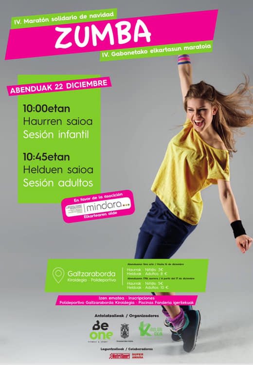 ANIMATU PARTE HARTZERA! 💃
Izena emateko, Errenteriako Fanderia eta Galtzaraborda kiroldegietan!
ANIMAROS A PARTICIPAR! 💃
Para inscribirse en los polideportivos de Fanderia y Galtzaraborda de Errenteria.