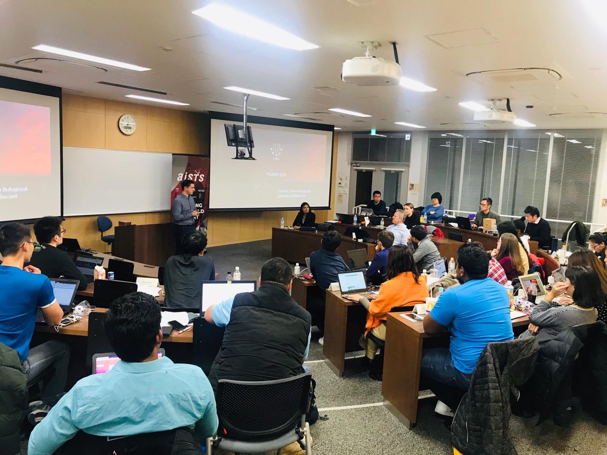 jbuhajezuk's tweet photo. Grateful to @AISTS_Sport for the invitation to present the @FISU activities and newly created FISU Football University World Cup to the #TIAS masters student in Tokyo! https://t.co/3xwCFkJCRu