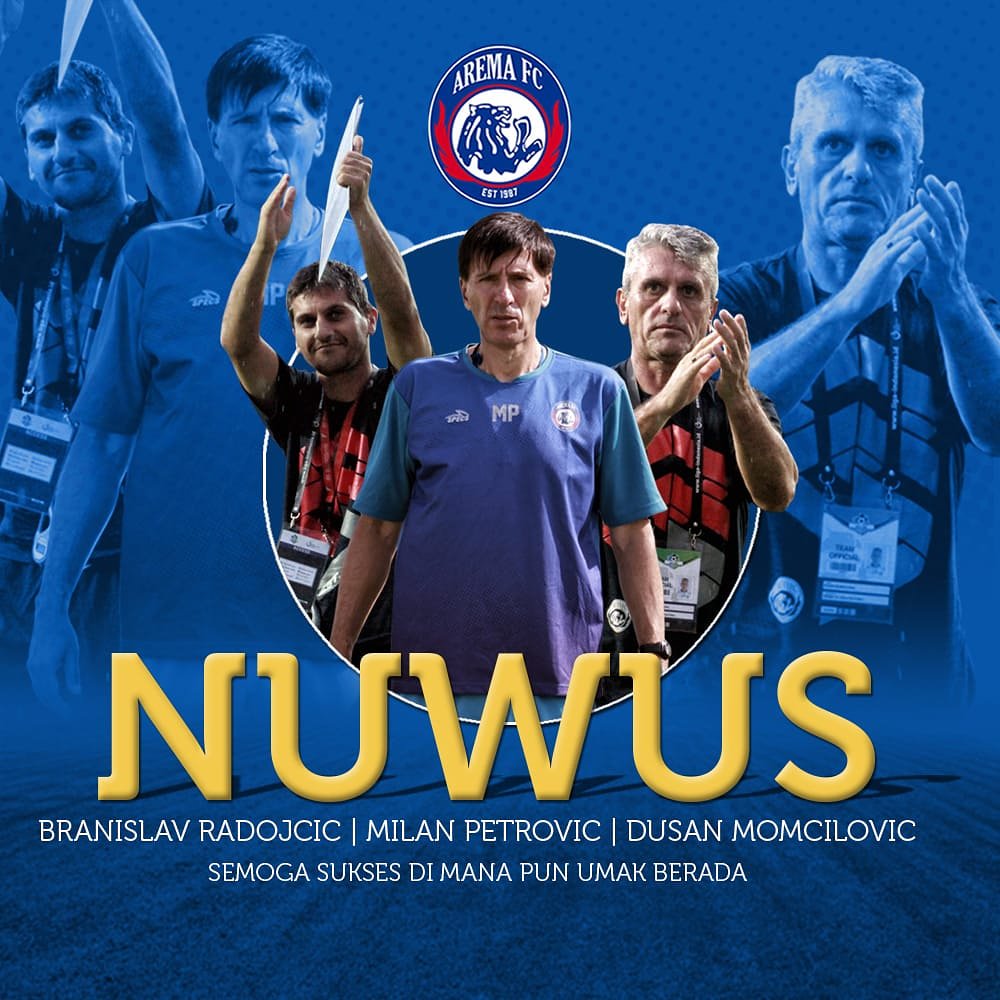 AremafcOfficial's tweet photo. Nuwus atas seluruh dedikasi jiwa dan raga. #2019beBetter https://t.co/p2vkH5toxH