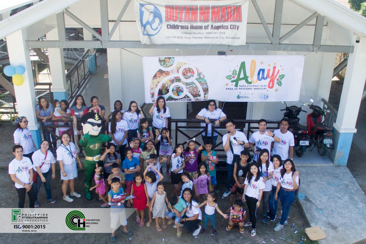 PhSteelFraming's tweet photo. PSC together with Colorsteel’s annual Christmas outreach program,“ALAY : Taos-Pusong Alay Para sa Paskong Makulay”, hopes to bring happiness again, this time at Duyan ni Maria Children’s home.
Lets all give love on Christmas!
#PSC #Colorsteel #Christmas #Alay #OutreachProgram https://t.co/IacmhKXBtD