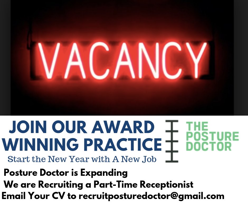 posturedoctorNI's tweet photo. Are you ready for a new opportunity in 2019 Join us as a Part Time Receptionist. Email your Cover Letter and CV by 17th January 18 to recruitposturedoctor@gmail.com hashtag#NewYear hashtag#NewJob hashtag#PostureDoctorTeam hashtag#AwardWinningPostureDoctor
https://t.co/GiyYt6f4ue https://t.co/4RM1MSk91T