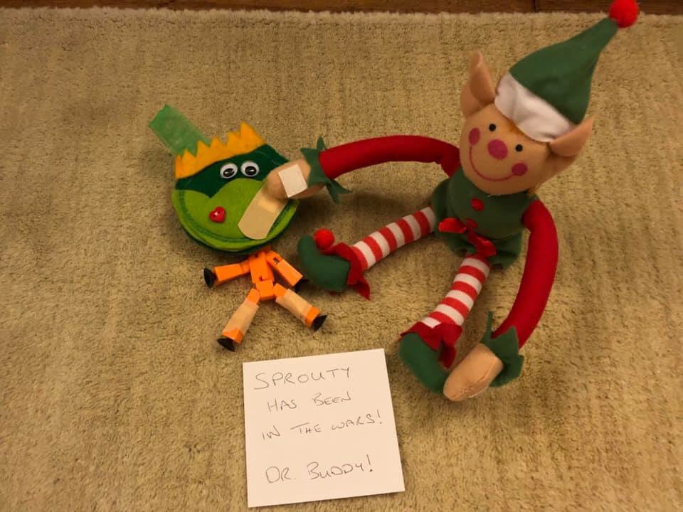 Oh no what’s he up to ??? #elfontheshelf2018 #Stitchysprout