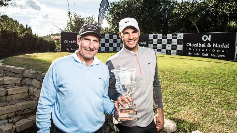 PulaGolf's tweet photo. Mode ON ❤🔥⛳
#olazabalnadalinvitational @rafaelnadal #chemaolazabal @frnadal @sportmundi #on2018 #golf #charity #event #supporting #llevantdemallorca #golfing #fromtheheart #mallorca #pulagolfresort #golfeastmallorca #sonservera https://t.co/h5ohDzfQx2
