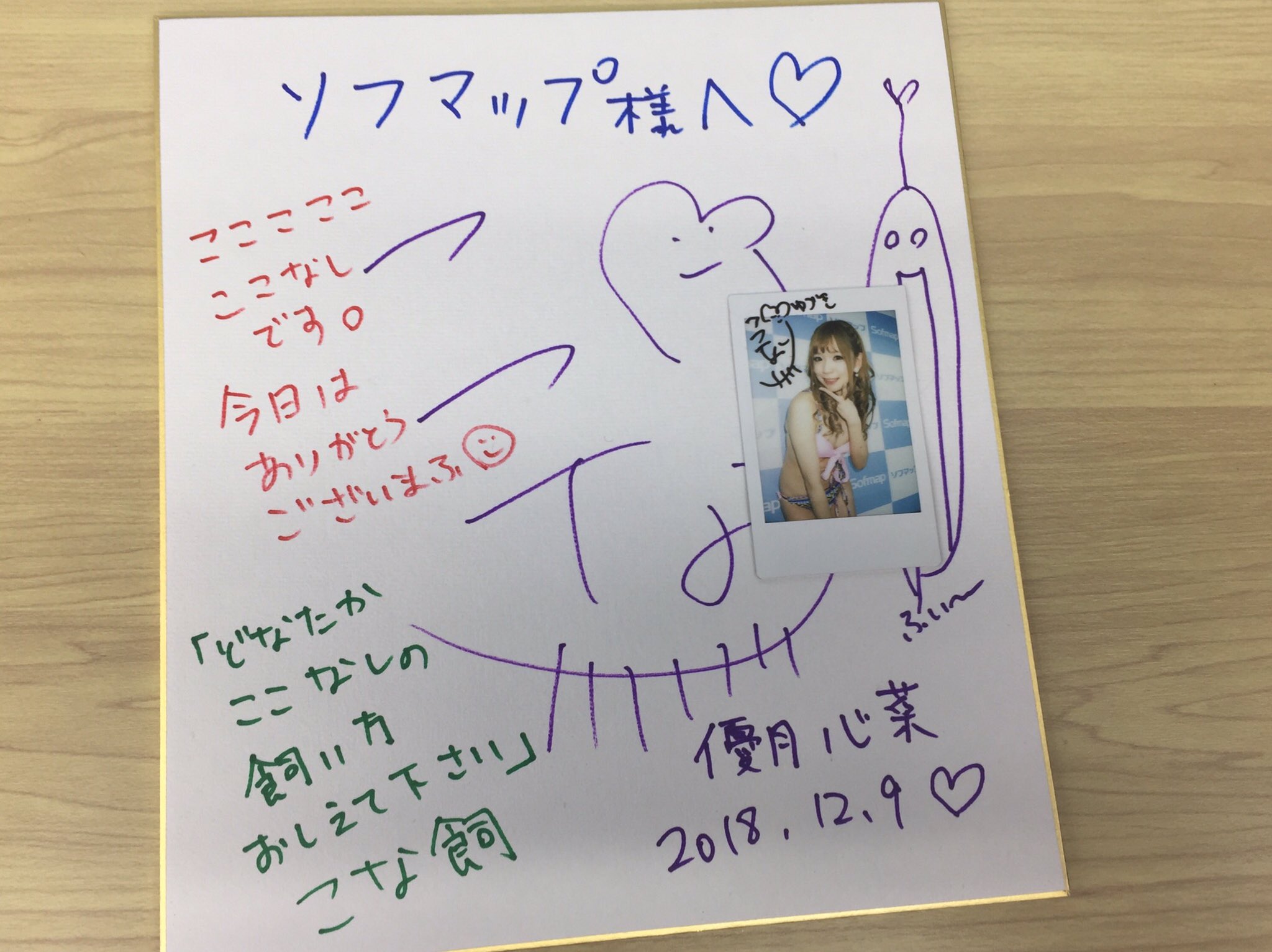 えなこ カレンダーブック ソフマップ イベント 特典 直筆 サイン チェキDVD