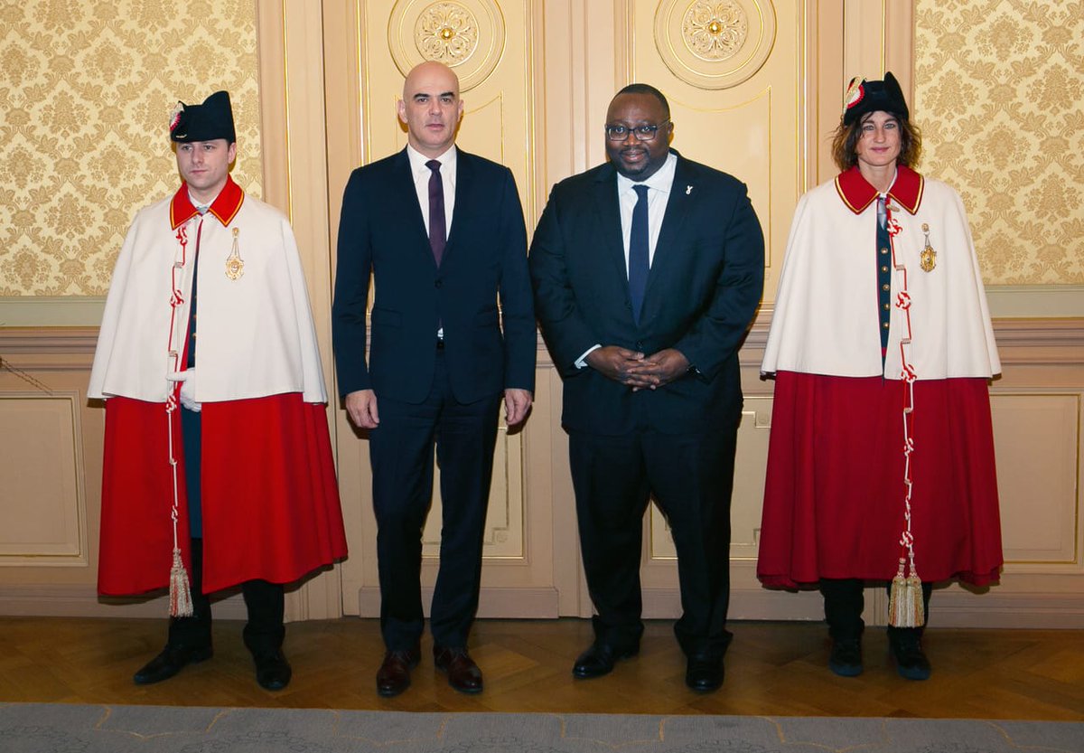 On Tuesday, 11th of December 2018, Sierra Leone's Ambassador to Switzerland, H.E. Ambassador Gberie, presented his credentials to the Swiss President, H.E. Mr Alain Berset, in Bern.