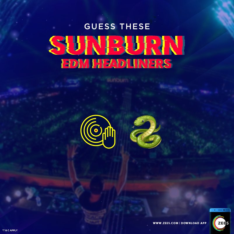 Zee5_Official's tweet photo. Guess the Grammy-nominated EDM artist headlining #SunburnFestival 2018 and win free passes to the event. Don’t forget to tag @ZEE5India &amp; @SunburnFestival and use #SunburnWithZEE5 
Read the T&amp;Cs here: https://t.co/oKWoBziaEQ … https://t.co/2MWPD1v6pC