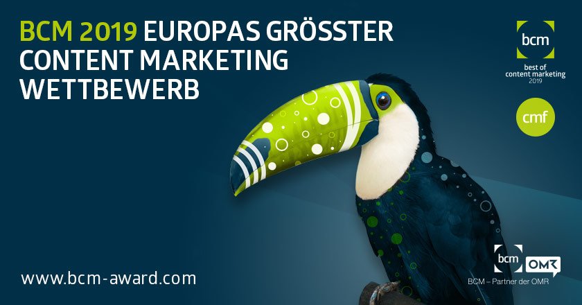 info_cmf's tweet photo. Am Montag ist es soweit. Mit dem Start der Einreichungsphase fällt der Startschuss für den Best of Content Marketing 2019! Seid ihr bereit? #BCM2019 #ContentMarketing https://t.co/2U2KItkE4M