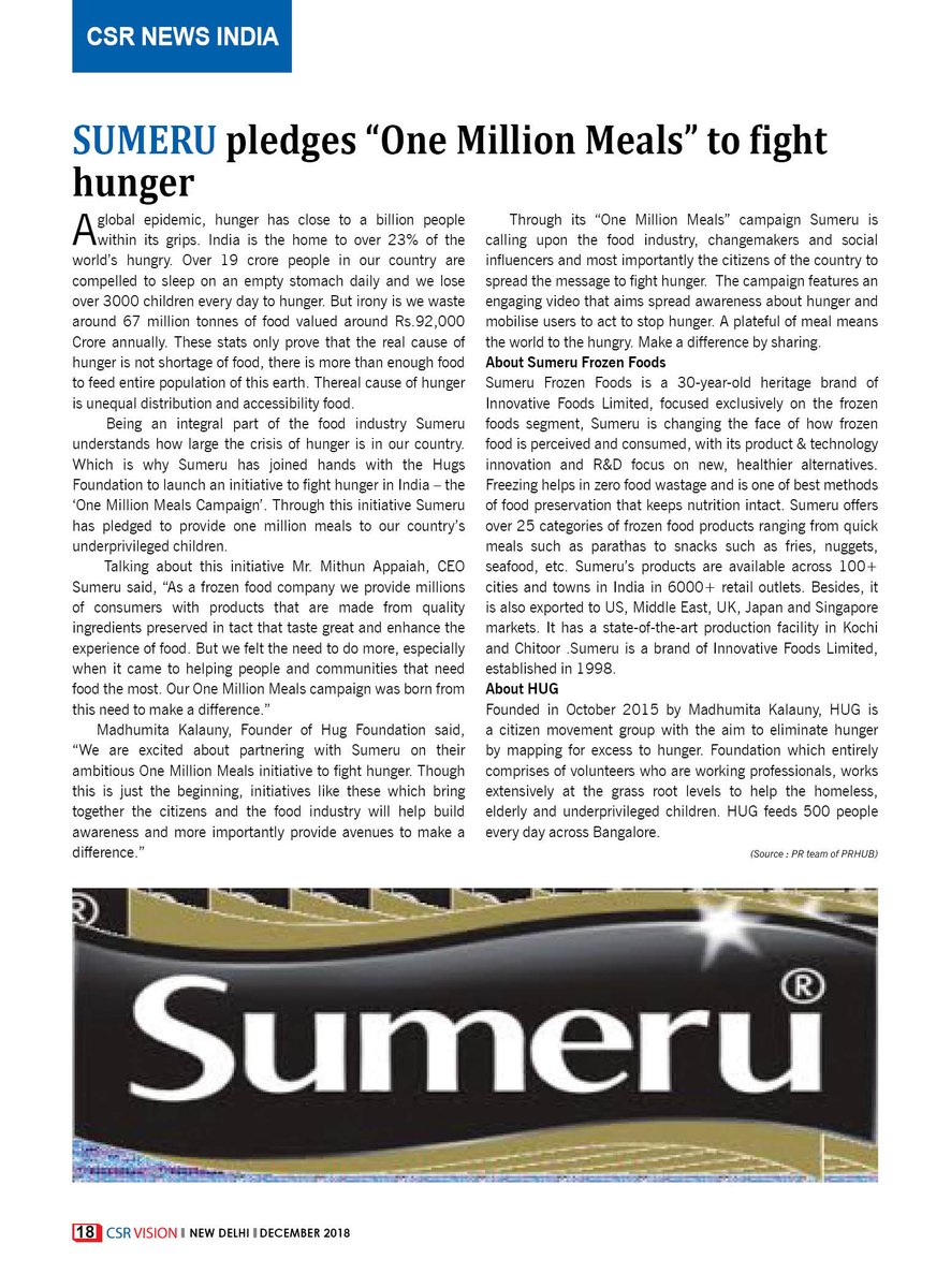 CsrvisionInfo's tweet photo. News covered in December 2018 issue https://t.co/R9vFsOgvDZ