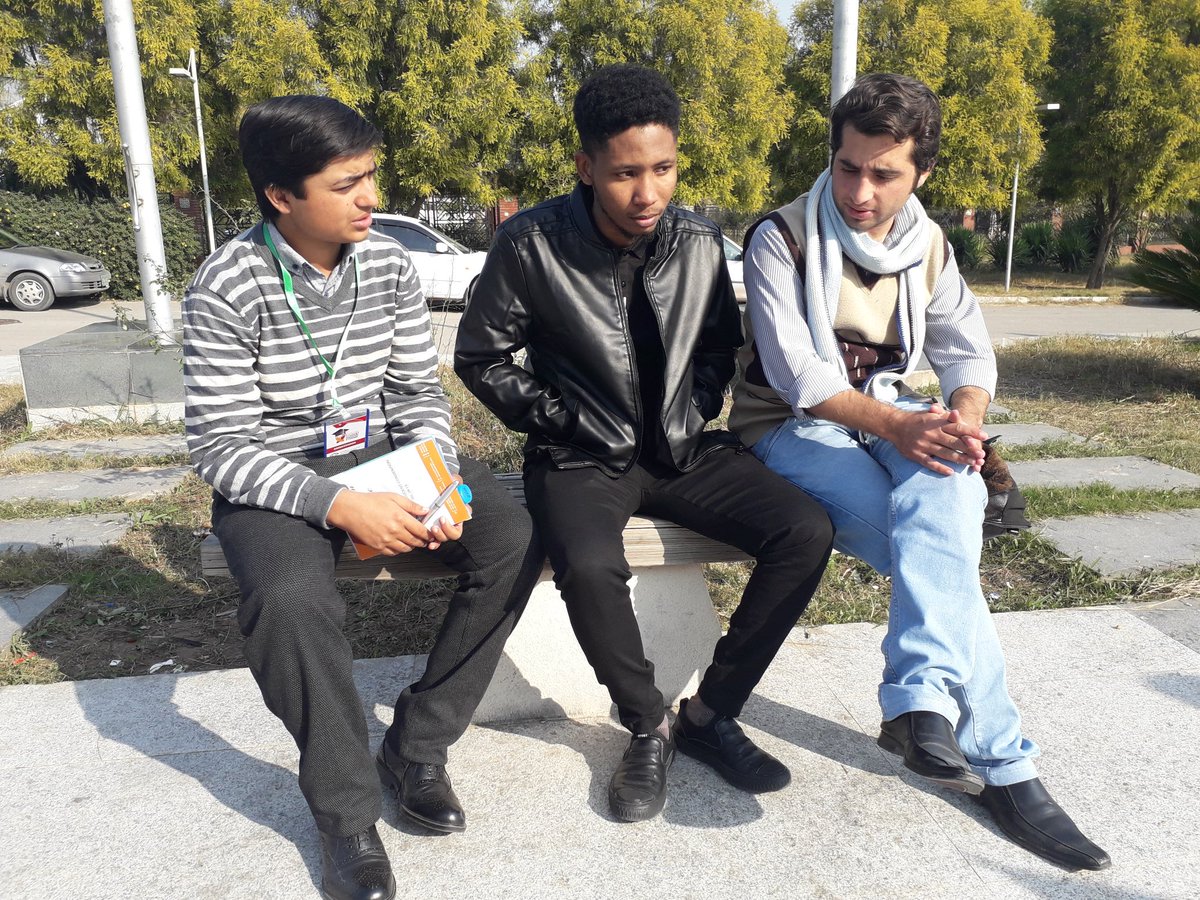 MHussainAmin's tweet photo. Interaction with Nigerian delegates at International Students Convention @ISC2k18. It's great to see the love of foreign delegates for Pakistan.
#Isc2k18 https://t.co/vGZYm0WbIr