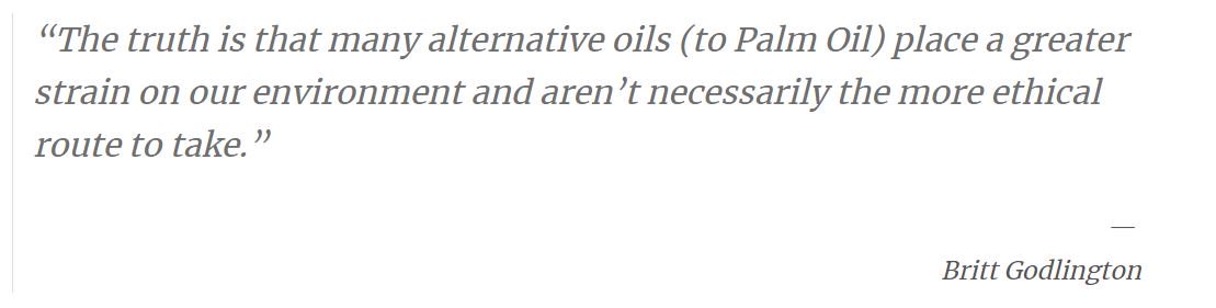 This is a quote from our new review of  @thekindplanetco's palm oil based #PowerBalm. Find out more about this gorgeous balm and their ethically sourced Palm Oil: ow.ly/O6yt30mXHeU