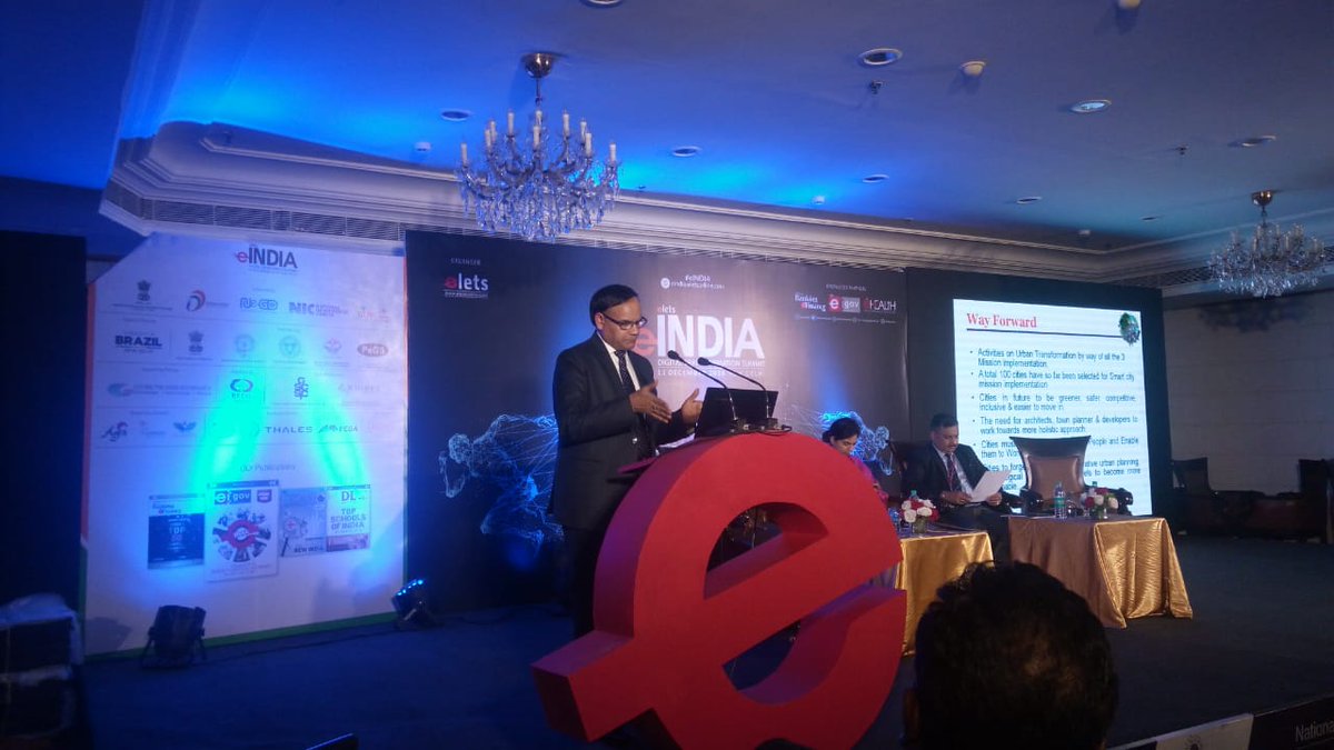 eINDIASummit's tweet photo. Using digital technology to implement transparent ways of governance is a priority: @premnarayan66. Deputy Director General, @UIDAI , while talking on 'Building #SmartCities &amp; Ensuring #Smartransport with #Innovation &amp; #Technology'  at 13th #eINDIA #DigitalTransformation Summit. https://t.co/ICvMF1gZqC