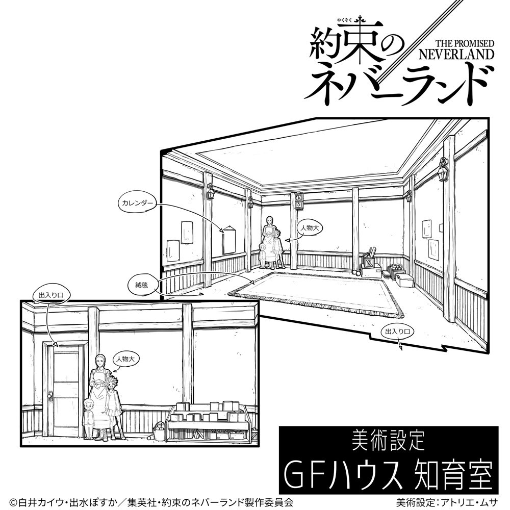 約束のネバーランド 公式 毎日更新 アニメ 約ネバ 制作レポ 本日は美術設定 Gfハウス 知育室 をご紹介 これまでのレポートはこちら T Co Vboqk9sdue 公式サイト T Co Fbci26wjmd 約束の ネバーランド ノイタミナ