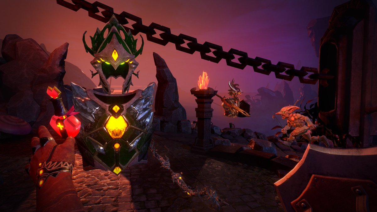 DanArnoldMist's tweet photo. Did you know you can trade items in Karnage Chronicles multiplayer? Stop dropping things on the floor, this is VR! https://t.co/cAg81QAwD7 
#gamedev #indiedev #VR https://t.co/O4PLu1jl60