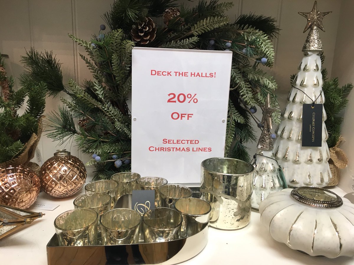 We have 20% Off many of our Christmas lines and also a couple of non-Christmas ones too! Fill your boots....well, your stockings! #christmasdecorations #christmasgifts #sale #20%off #percyparkroad #tynemouth #onenorthshields #shoplocal