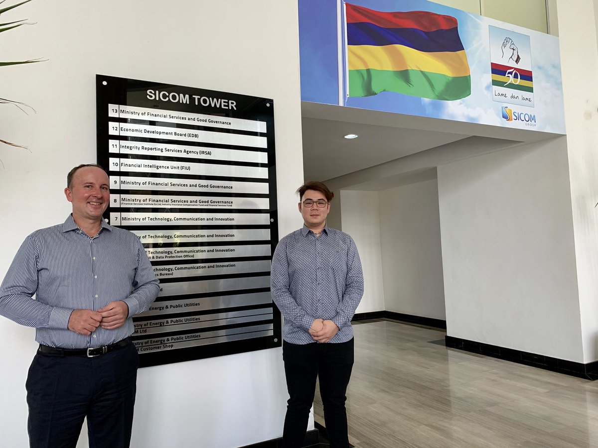 TadejSlapnik's tweet photo. Setting up the grounds for establishment of African Blockchain Hub together with @eubchub &amp; @TolarHashNET team in Mauritius. https://t.co/VqZQUoHXZl