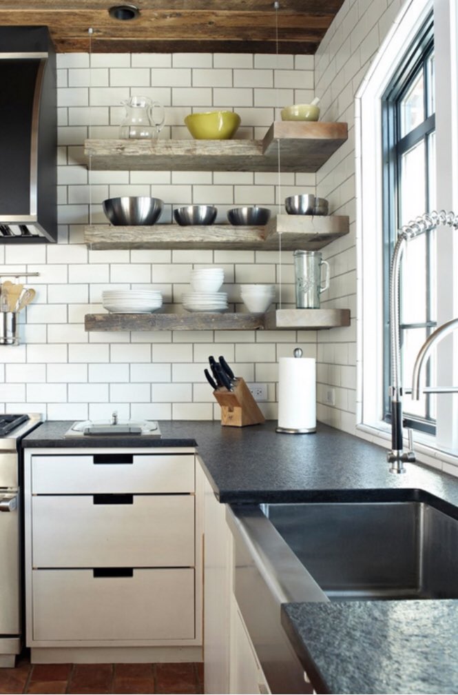 #الخميس_الونيس
هل انتي مع او ضد عمل الارفف في المطبخ 
مع العلم انها تعطي لمسه فنيه وجمال لمطبخك