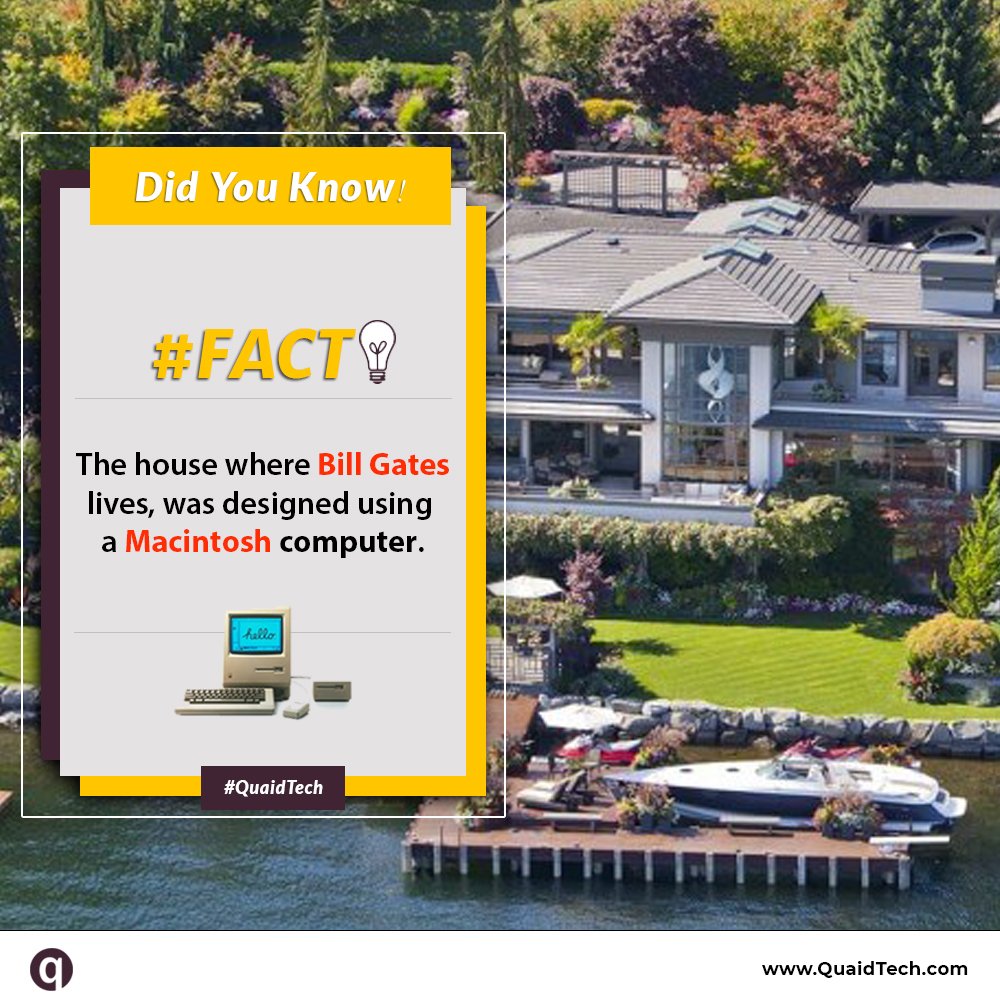 quaidtech's tweet image. #todaysfact #billgates #macintoshcomputer