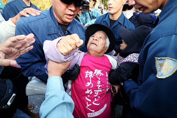 Prime Minister Shinzo Abe is highly prejudiced against the Okinawan people, and regularly commits human rights violations against them.