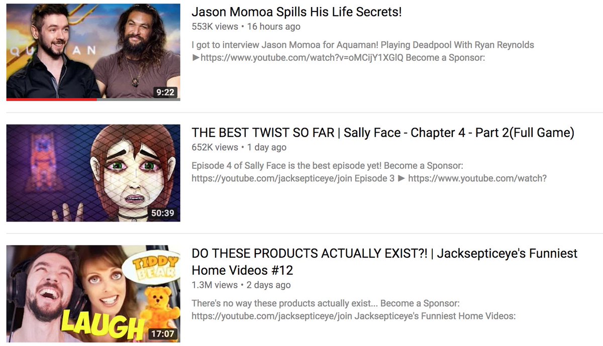 Luke Bailey (@imbadatlife) on Twitter photo 13/12/2018 09:37:47 big YouTubers now just doing... junkets, badly? mainstreaming of youtube is wild big YouTubers now just doing... junkets, badly? mainstreaming of youtube is wild