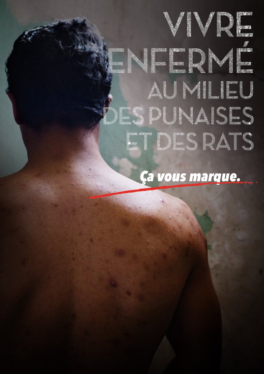 L'<a href="/OIP_sectionfr/">Observatoire international des prisons (OIP)</a> dénonce les conditions de détention inhumaines dont sont victimes nombre de #détenus en France. Punaises de lit, promiscuité, difficultés d'accès aux soins... Pour mobiliser l’opinion, une campagne : cavousmarque.oip.org
#cavousmarque #prison