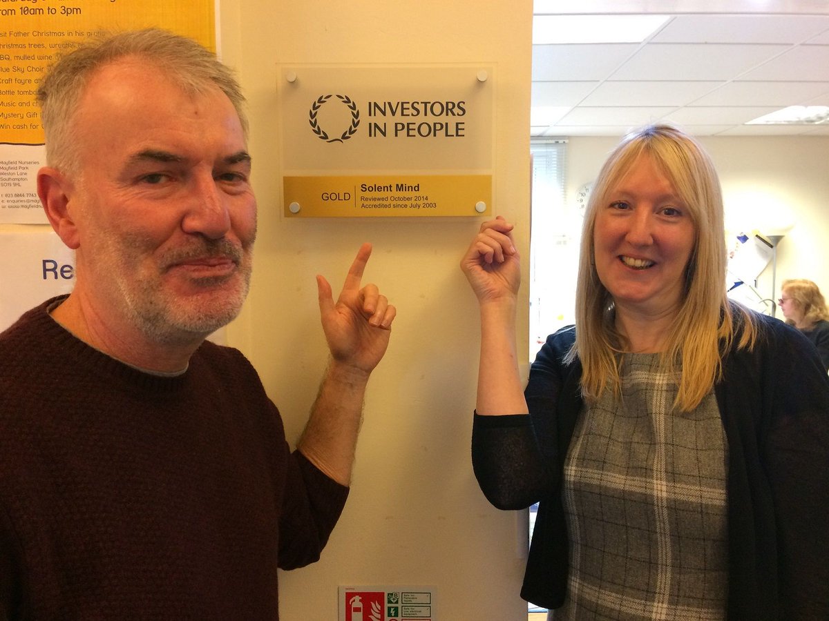 SolentMind's tweet image. So proud to be awarded #InvestorsInPeople gold standard this week 😀. Thank you to all our lovely staff &amp;amp; volunteers who made this possible. @IIP @hantschamber @hantsconnect
