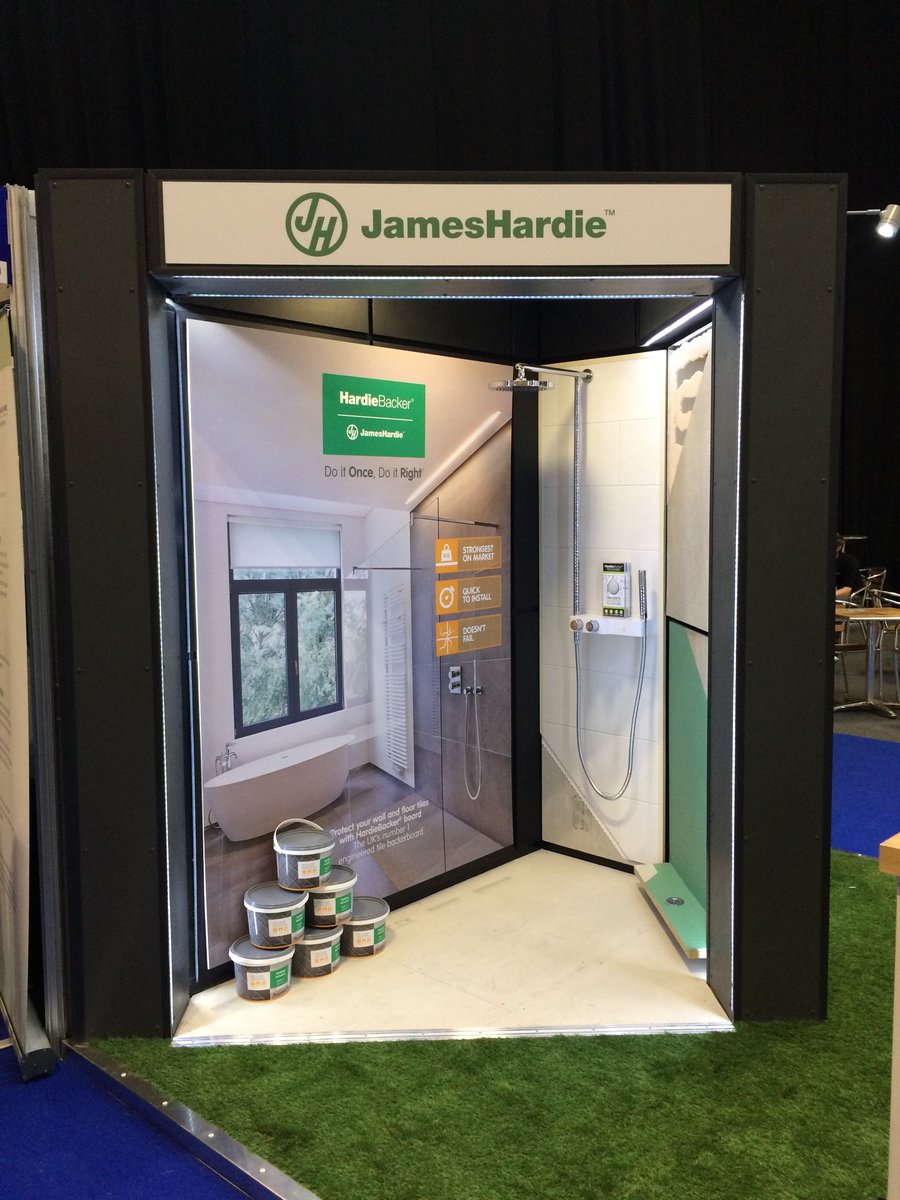 We're at #JewsonLive today! Come and have a chat with us on stand IDL8 and find out more about HardiePlank® cladding and HardieBacker® backerboard. <a href="/Jewson/">Jewson</a>