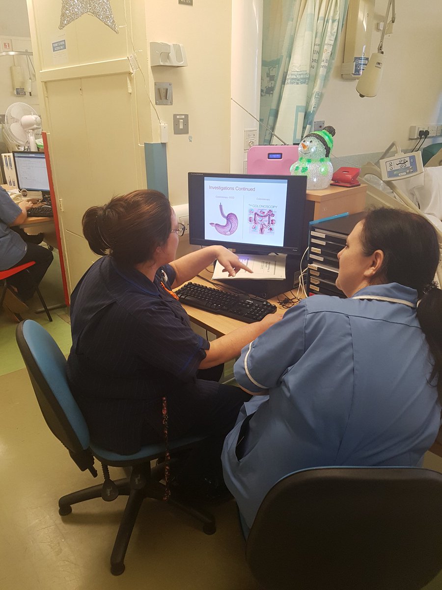 Our fabulous colorectal specialist nurse Bev has been doing some teaching to staff on the ward about patient pathways in the colorectal service from referal to treatment. So important to keep staff in the loop about everything else the service is doing <a href="/denysewhitehead/">Denyse Whitehead</a>