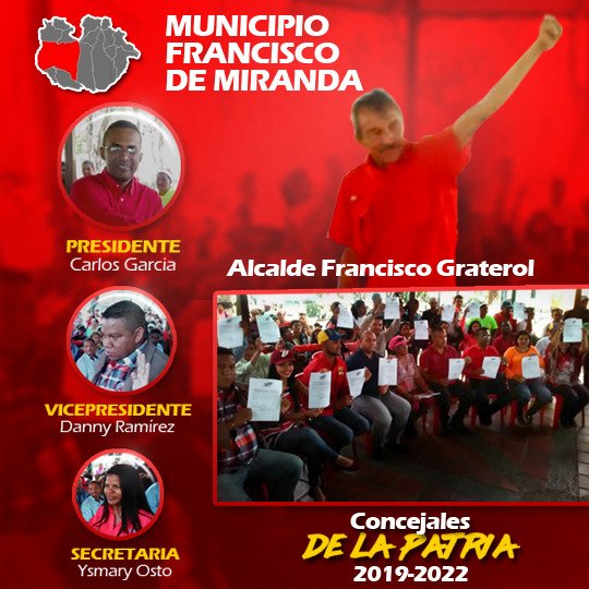 Fgraterol5's tweet photo. #Enterese >>> Así quedó instalada la nueva directiva de la Cámara del Poder Legislativo del municipio Francisco de Miranda #Guarico #ChavismoEsVictoriaPopular @NicolasMaduro @dcabellor @EduardoPinateS @josemvasquez https://t.co/A5nZBygQZr