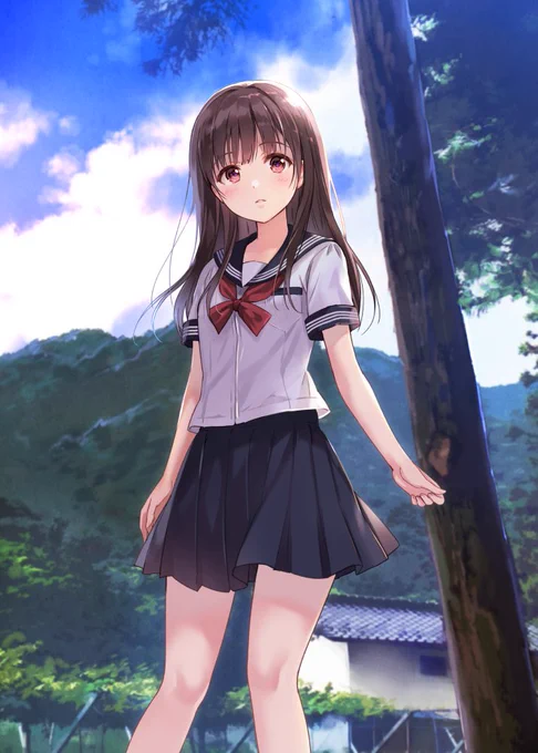 #自分のPixivブクマTOP3をあげる
制服少女 夏～初夏～春～みたいな感じに 