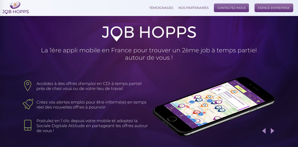 #DRHNUM2018 : <a href="/DewitteSamuel/">Samuel Dewitte</a> revient sur la création de l'appli "Job Hopps", référencée sur @emploistore, qui permet à des salariés en CDI à temps partiel de trouver un CDI complémentaire à proximité ➡️ bit.ly/2LgjwFM via <a href="/ParlonsRH/">Parlons RH</a> cc @HoppsGroup #AvecPôleEmploi