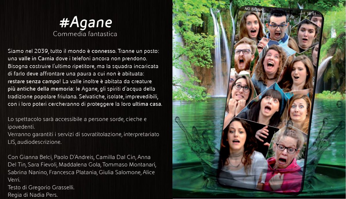 VisitFVG's tweet photo. Stasera a #GradiscaDIsonzo #MusicaSenzaUnSenso #Agane: 👱♀️👱♀️👱♀️ una #commedia fantastica messa in scena dal Gruppo Teatrale Universitario di Udine https://t.co/FlziWTQcTC #FVGlive https://t.co/SmpmxAfv62