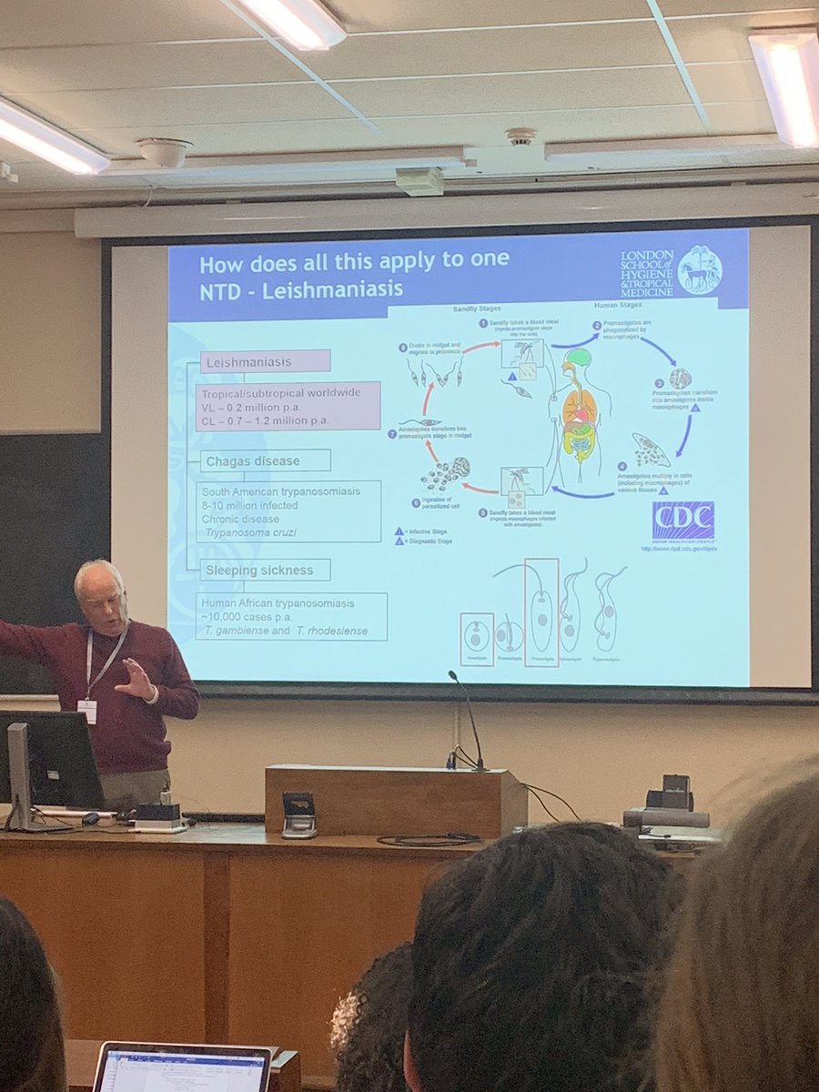 Prof Simon Croft speaking on ‘Developing drugs for neglected diseases’ makes insightful remarks on leishmaniasis.