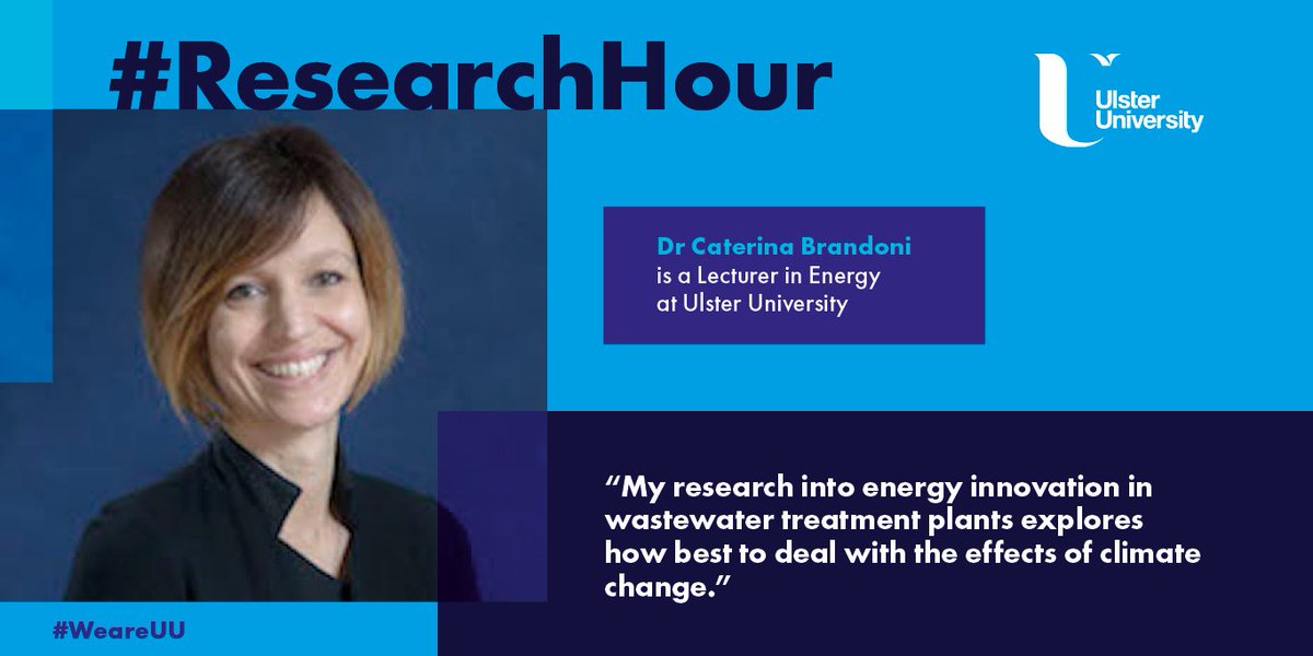 Ulster University (@ulsteruni) on Twitter photo #ResearchHour Dr Caterina Brandoni is currently coordinating a research project on innovation in #wastewater treatment plants to deal with #climate change challenges. Follow <a href="/UlsterCEBE/">Computing, Engineering and the Built Environment</a> #WeareUU #ResearchHour Dr Caterina Brandoni is currently coordinating a research project on innovation in #wastewater treatment plants to deal with #climate change challenges. Follow <a href="/UlsterCEBE/">Computing, Engineering and the Built Environment</a> #WeareUU