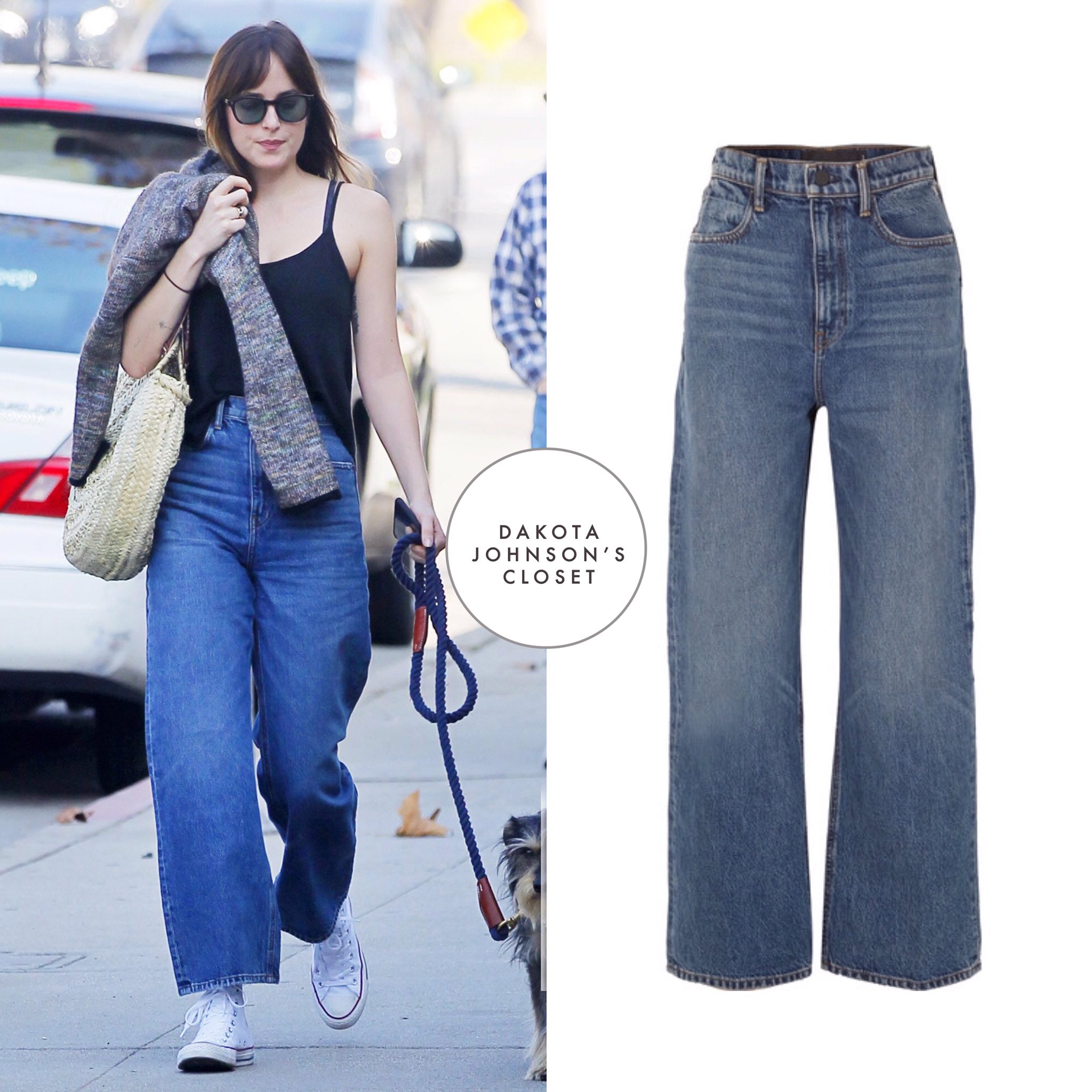 denim x alexander wang crush wide leg jeans