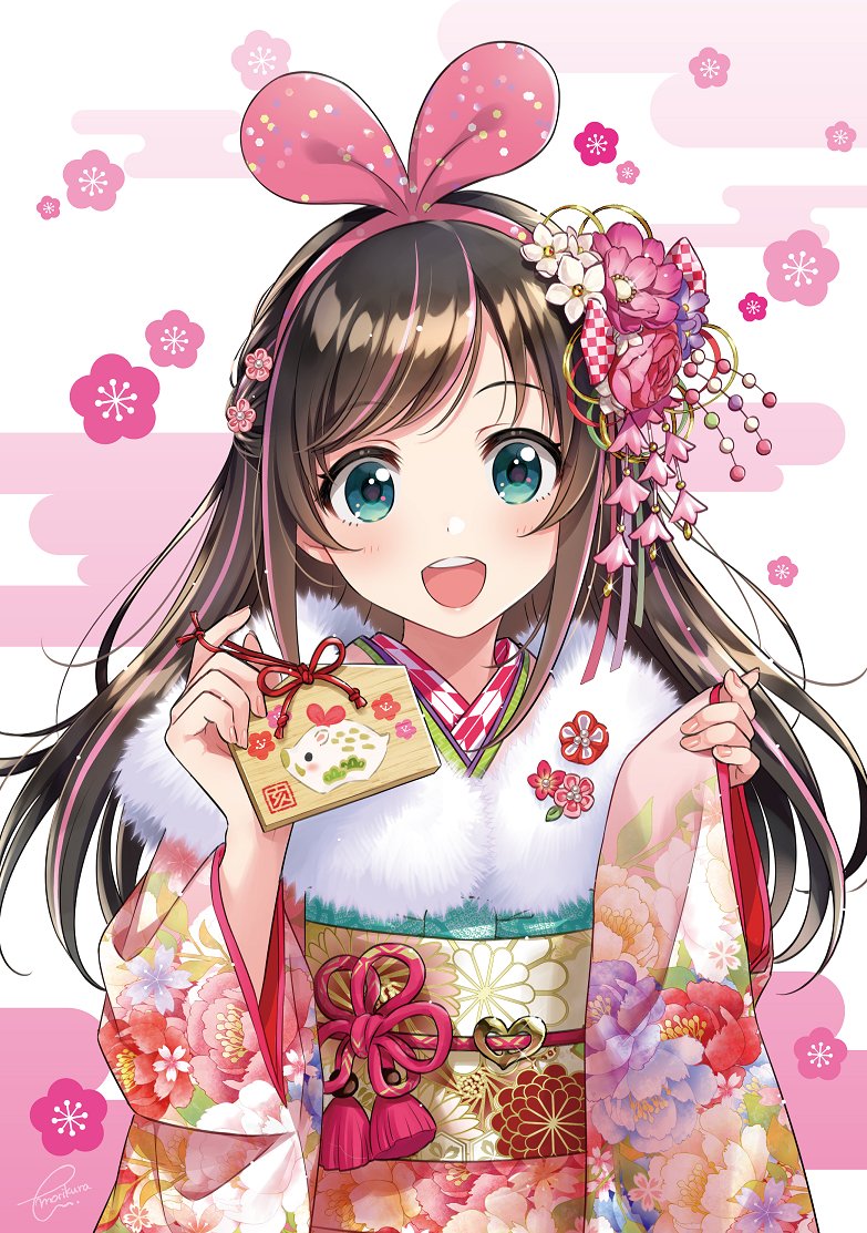 森倉円 در توییتر 着物アイちゃん Kizunaai