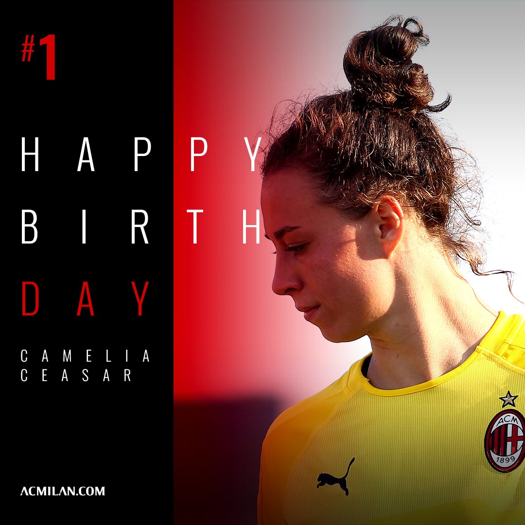 Oggi la rossonera Camelia Ceasar compie 21 anni, tanti auguri al nostro portiere! 🎂
Camelia Ceasar is turning 21: let's all wish her a very happy birthday! 🎂
#HBD