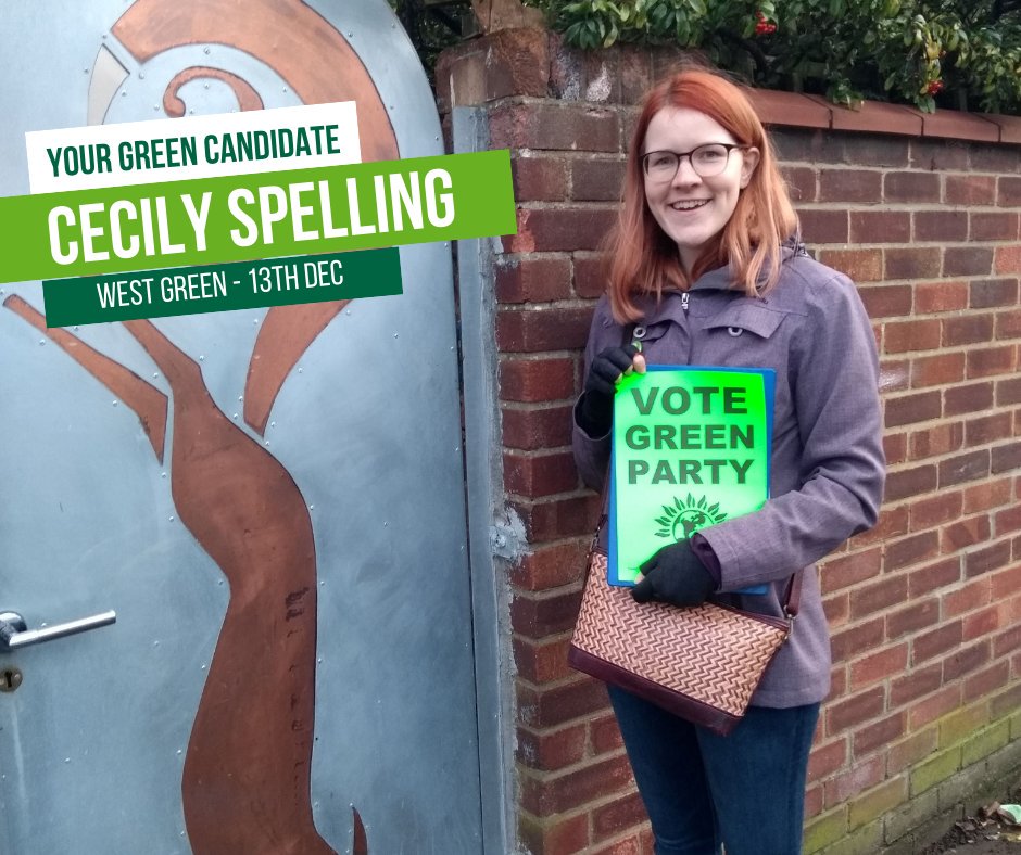 HaringeyGreens's tweet photo. It's election day in #WestGreen!
Please don't forget to vote.
We came 2nd to Labour in West Green in May so every vote counts and if elected, @cecilyspelling won't take your vote for granted. https://t.co/lBsgMaaKJS