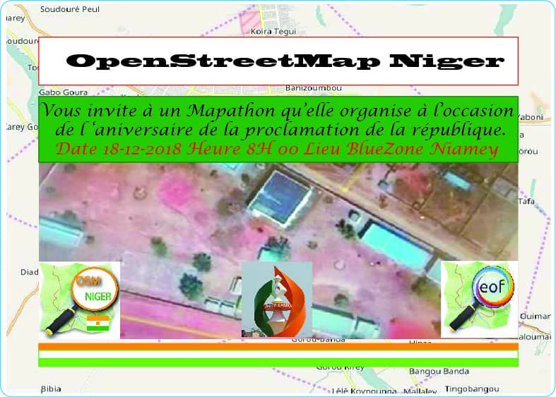 OSMNiger's tweet photo. Dans le cadre de la célébration de la Proclamation de la République du Niger, @OSM Niger vous invite a prendre part à un #Mapathon pour cartographier à distance la ville de #Zinder. #Map4NE
Cc @ProjetEOF #Francophonie
@OSMNiger @AnsiNiger @cabinetPMNiger @Cipmen @cafdo_officiel https://t.co/1Jw6Kh3EQB